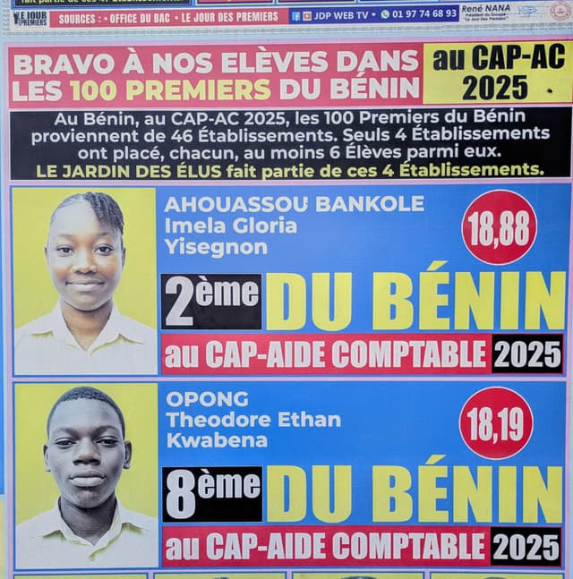 La meilleure école au CAP-AC